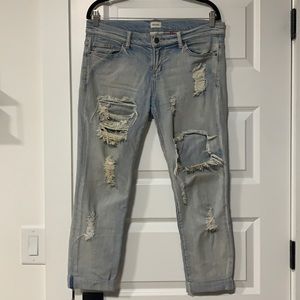 Sneak Peek Distressed Boyfriend Jeans